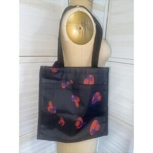 New Without Tags Red Hat Society Tote Bag Black with Red and Purple Hats